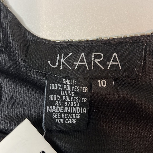 NWT: Jkara black dress with sequins and beading - Picture 11 of 12